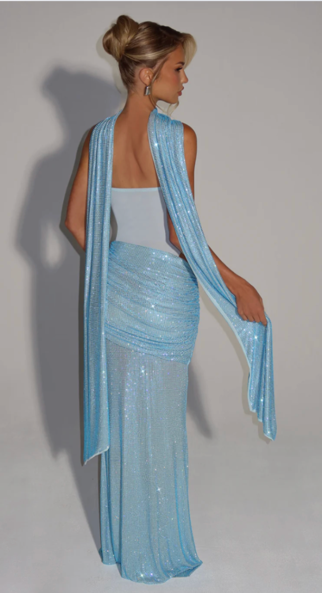 Robe longue Céleste