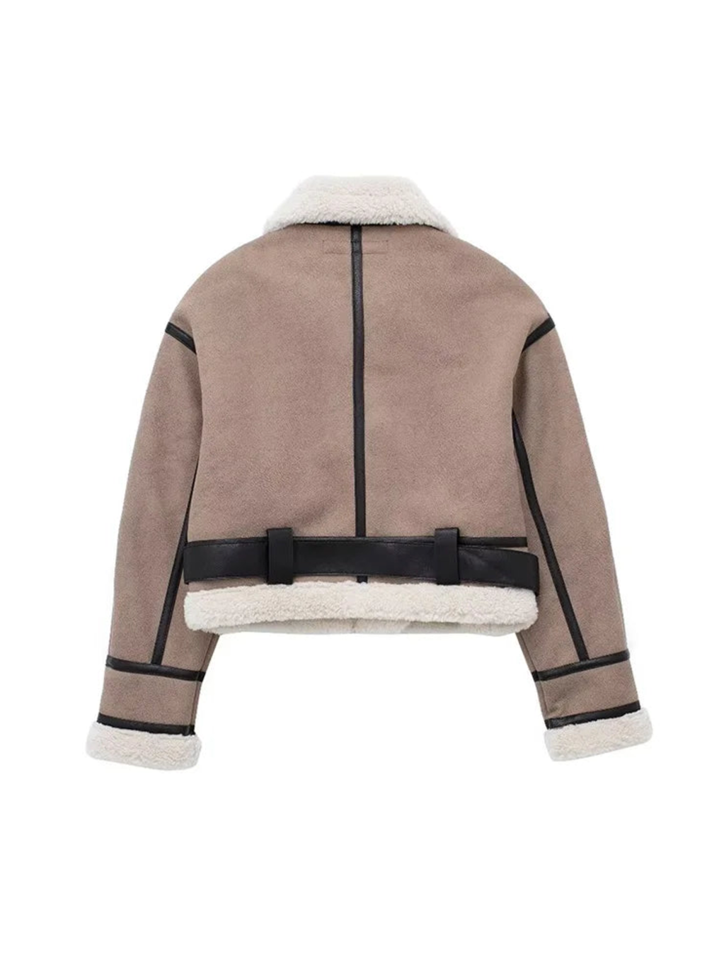 Veste tendance Zoé en fausse fourrure peau lainée