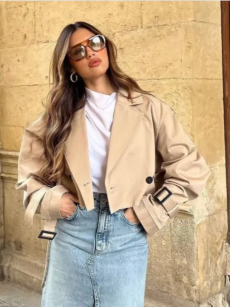 Trench-coat Bella, coupe raccourcie