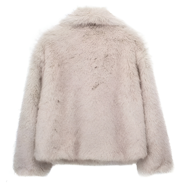 Manteau Élise en fausse fourrure