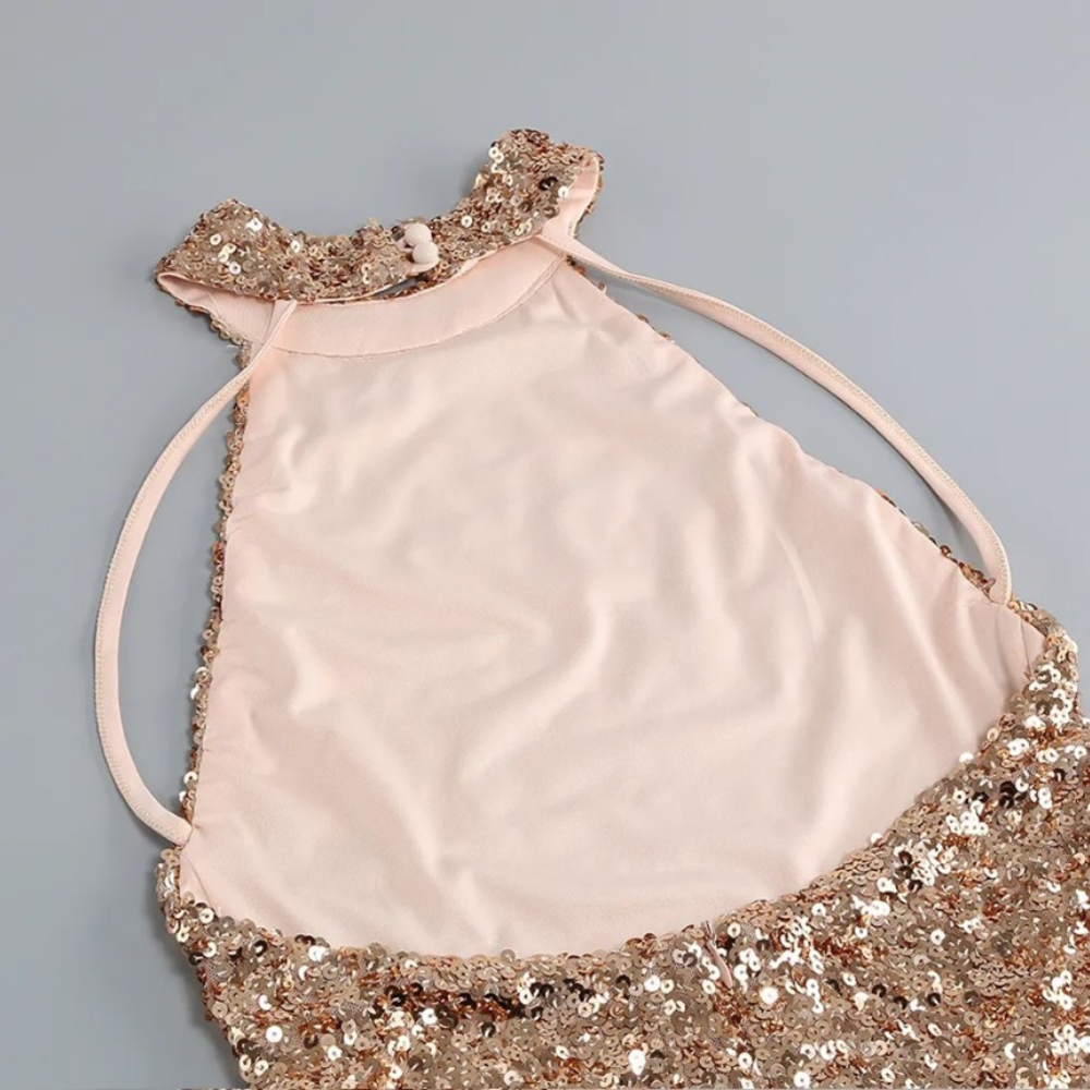 Robe à paillettes Rose