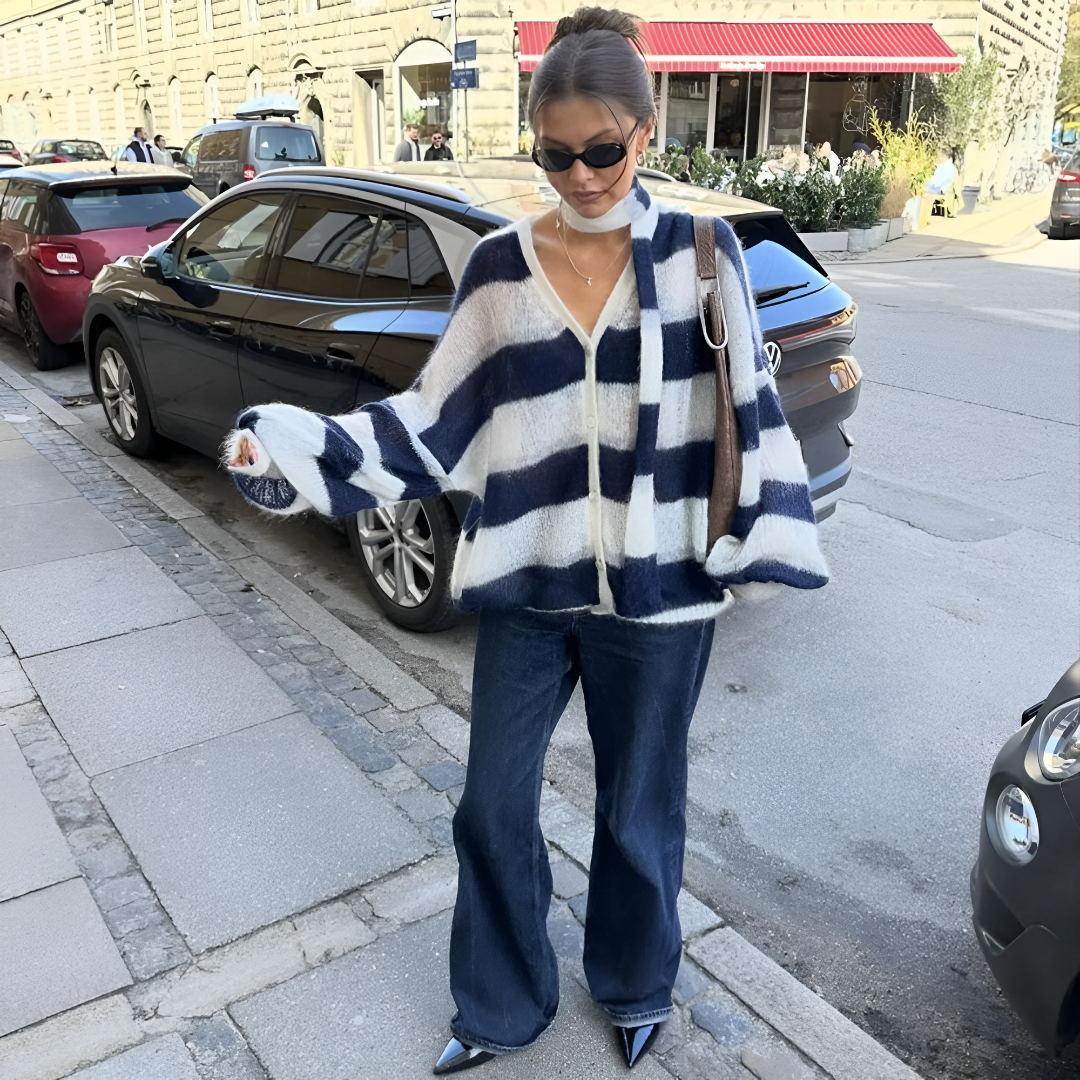 Gilet Mila avec écharpe amovible