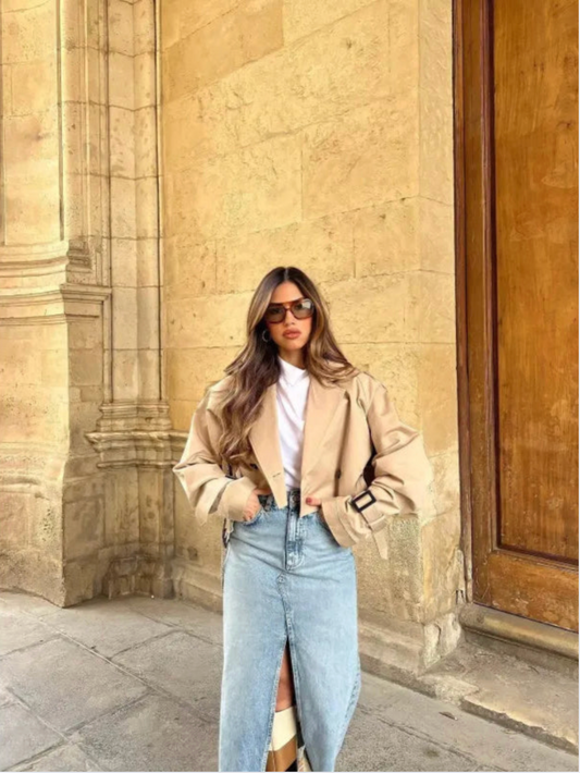 Trench-coat Bella, coupe raccourcie