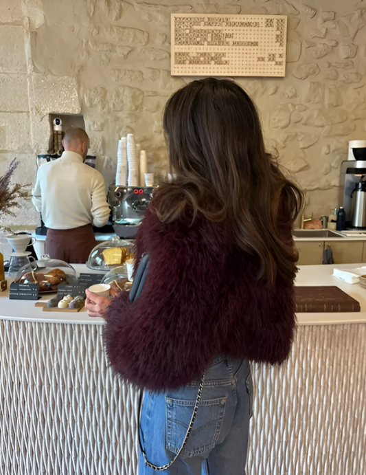 Manteau en fausse fourrure Anaïs