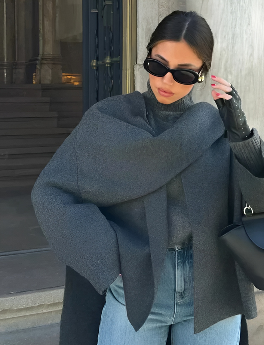 Manteau oversize à châle Margaux